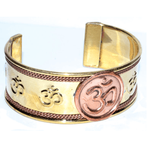 Om copper bracelet