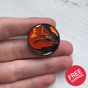 Mars Enamel Pin