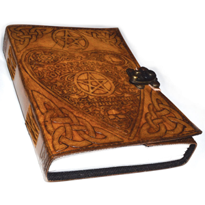 Ouija Board Planchette leather Journal w/ latch