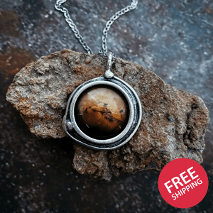 Mars and Moons Pendant Necklace