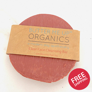 Organic Facial Bar / Organic Face Soap / Rose Clay