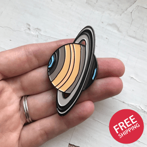 Saturn Enamel Pin