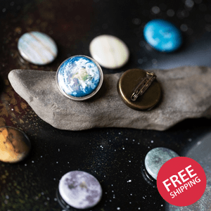 Interchangeable Solar System Lapel Pin