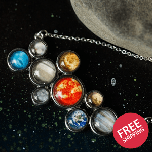 Solar System Statement Bib Necklace