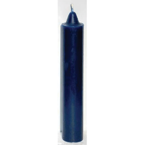 Blue pillar candle 9"