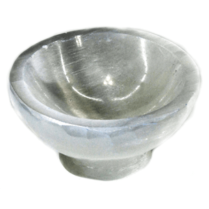 Selenite Stand bowl 4"