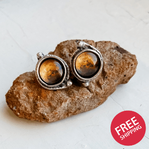 Mars and Moons Earrings - Stud or Leverback