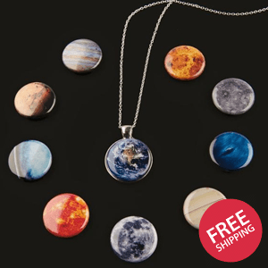 Interchangeable Solar System Necklace