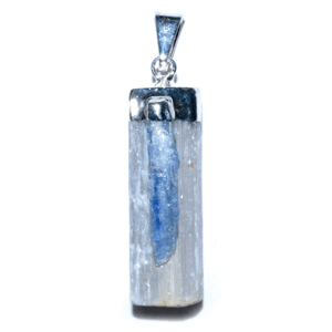 Selenite w/ Kyanite pendant