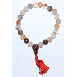 Dendric Agate Tassel Bracelet 8mm