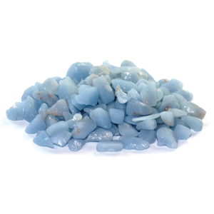 Angelite tumbled chips 5-7mm, 1 lb