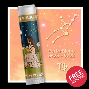 Virgo Lip Balm - Zodiac - Constellation - 100% Natural + Vegan