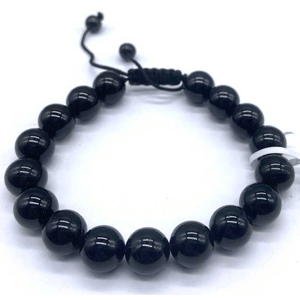 Tourmaline, Black bracelet 10mm