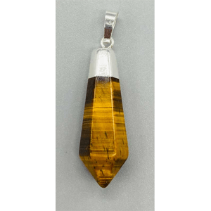 Tiger Eye diamond like shape pendant