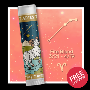 Aries Lip Balm - Zodiac - Constellation - 100% Natural + Vegan