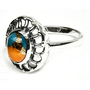 Turquoise Spiny Oyster Ring size 6