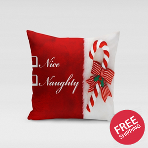 Naughty or Nice Pillow Cover
