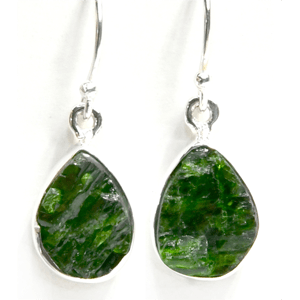 Chrome Diopside Earrings - Earrings