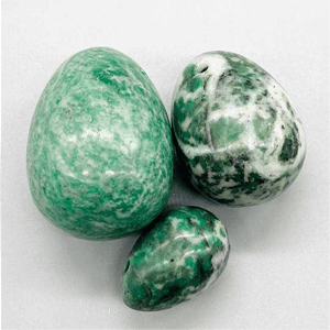 Jade Yoni eggs (set of 3) - Natural Healing Gemstone Eggs