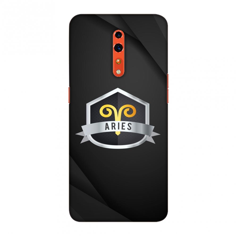 Black Aries Slim Hard Shell Case For Oppo Reno Z