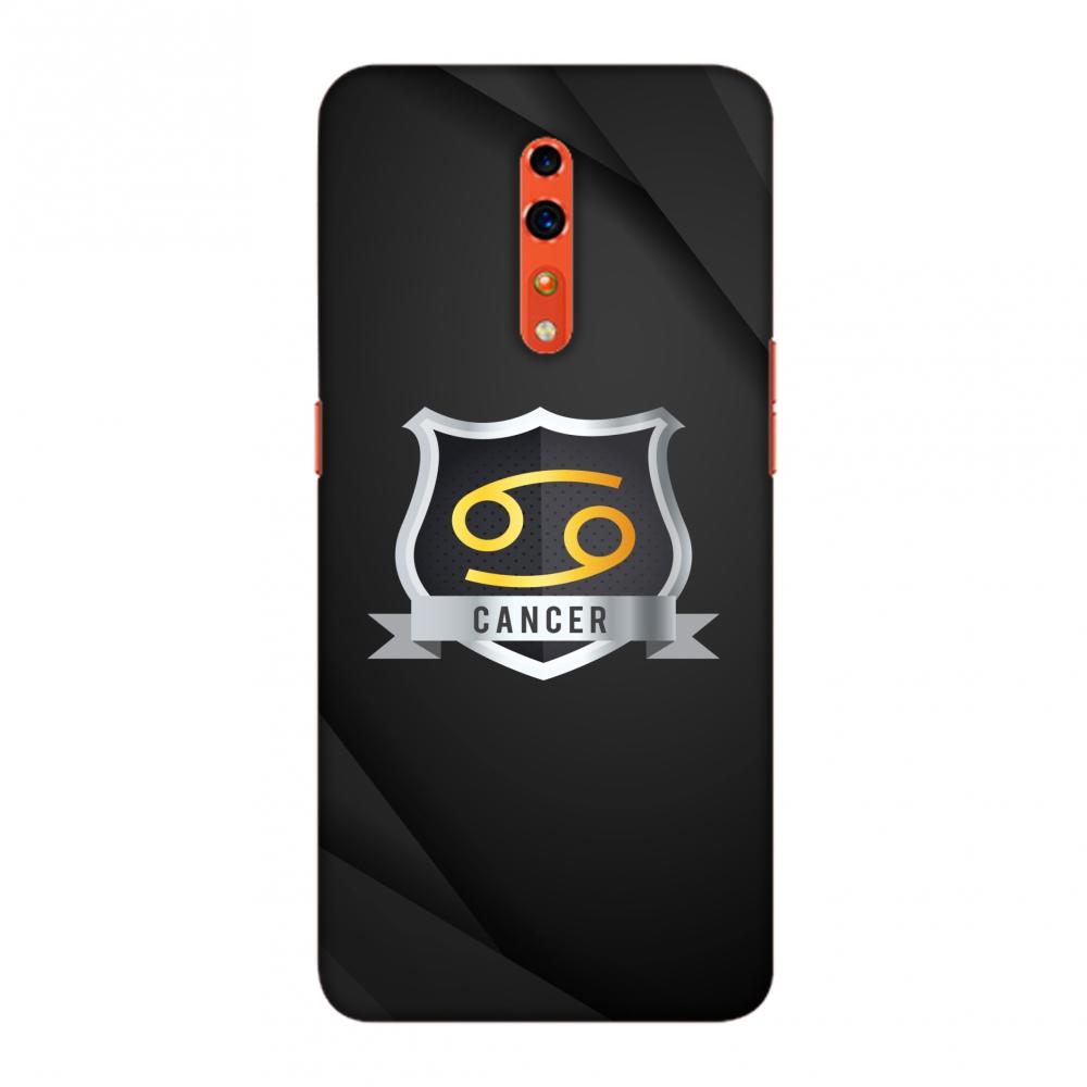 Black Cancer Slim Hard Shell Case For Oppo Reno Z