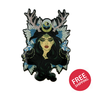 Enchantress Sorceress Wiccan Druid Witchy Enamel Pin