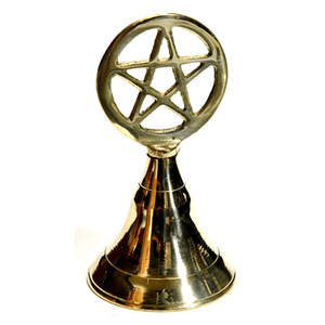 Pentagram brass bell 4"