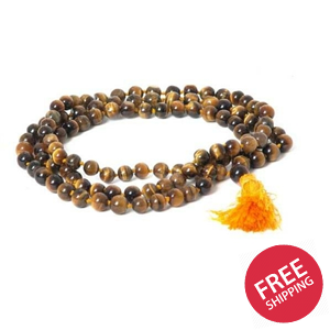 Prayer Mala Beads - Tiger Eye - 108 Prayer Beads