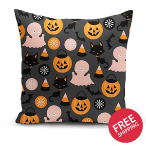 Ghost Cat Pillow Cover