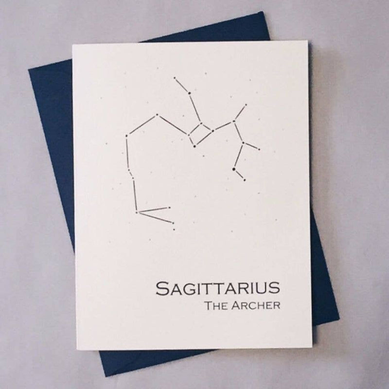 Sagittarius Constellation Zodiac Sign Birthday Card