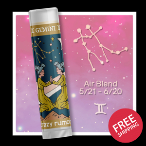 Gemini Lip Balm - Zodiac - Constellation - 100% Natural + Vegan