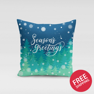 Seasons Greetings Pillow Cover