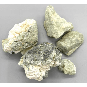 Prehnite with Rutile untumbled stones 1 lb