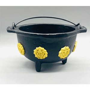 7 Chakra cast iron cauldron 5.5"