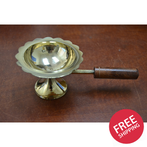 Handmade Brass Incense Burner Handler