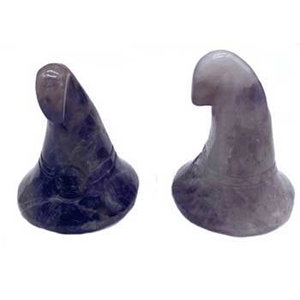 Witch's Hat Amethyst (set of 2) 1 3/4"