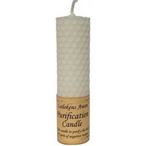 Purification Lailokens Awen candle 4 1/4" - Wiccan Place