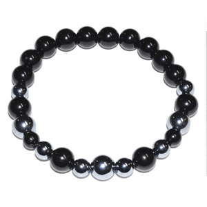 Terahertz & Black Tourmaline Bracelet 6mm