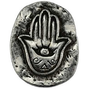 Hamsa Hand Pocket Stone - Wiccan Place