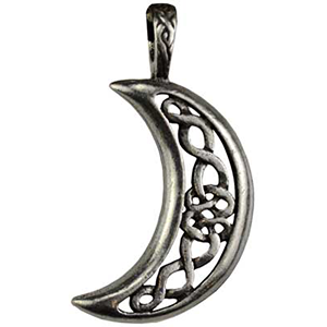 Celtic Moon Celestial Amulet Necklace - Wiccan Place