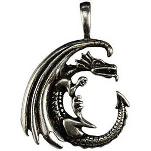 Dragon Moon Celestial Amulet Necklace - Wiccan Place