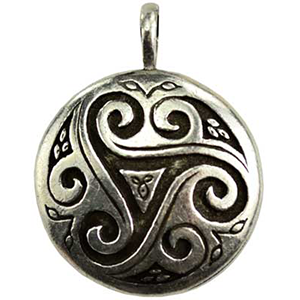 Triskele Shield Amulet Necklace - Wiccan Place
