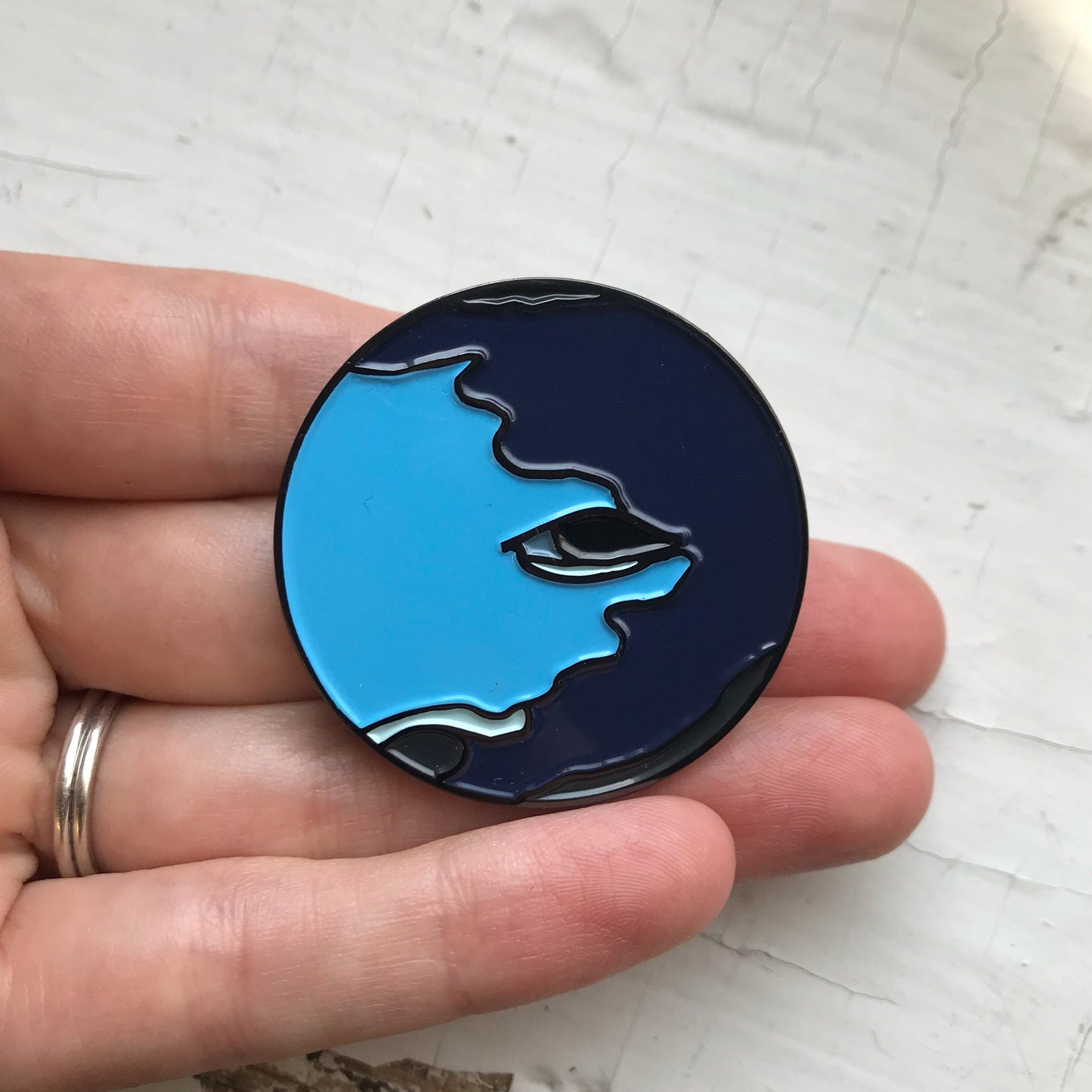 Neptune Enamel Pin