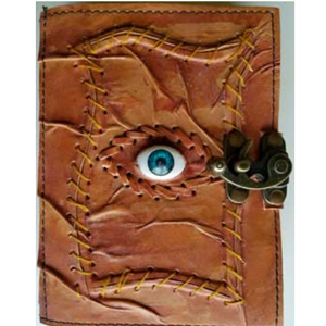 Sacred Eye Leather Blank Book w/Latch - Wiccan Place