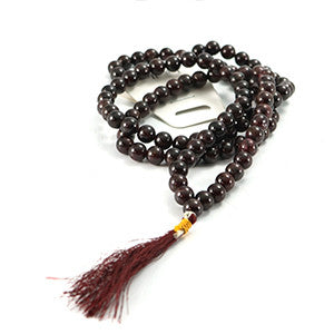 Garnet Japa Mala Prayer Beads - 6mm - Wiccan Place
