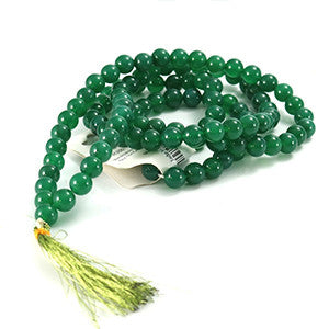 Jade Japa Mala Prayer Beads - 8mm - Wiccan Place