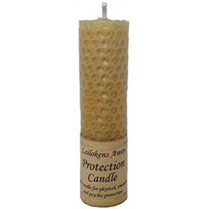 Protection Lailokens Awen candle 4 1/4" - Wiccan Place