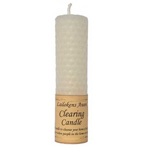 Clearing Lailokens Awen candle 4 1/4" - Wiccan Place
