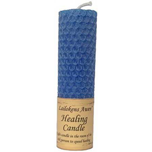 Healing Lailokens Awen candle 4 1/4" - Wiccan Place