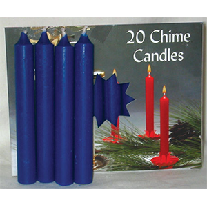 Dark Blue Chime Candle 20 pack - Wiccan Place